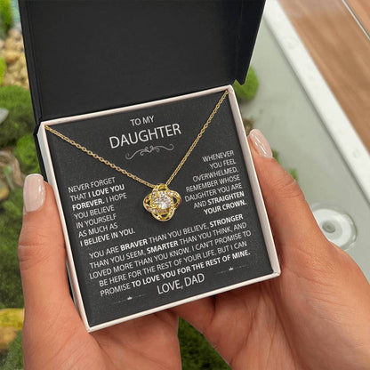 To my Daughter - BondKnot Necklace